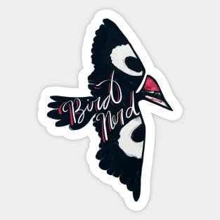 Bird Nerd Pileated Woodpecker Sticker